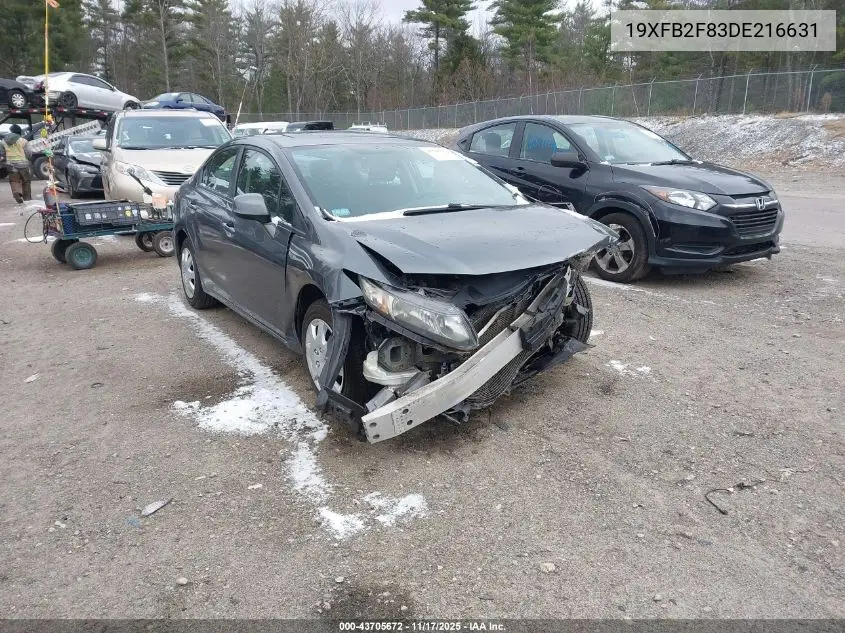 19XFB2F83DE216631 2013 Honda Civic Ex
