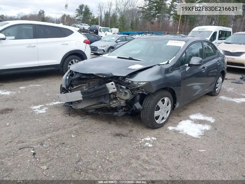 19XFB2F83DE216631 2013 Honda Civic Ex