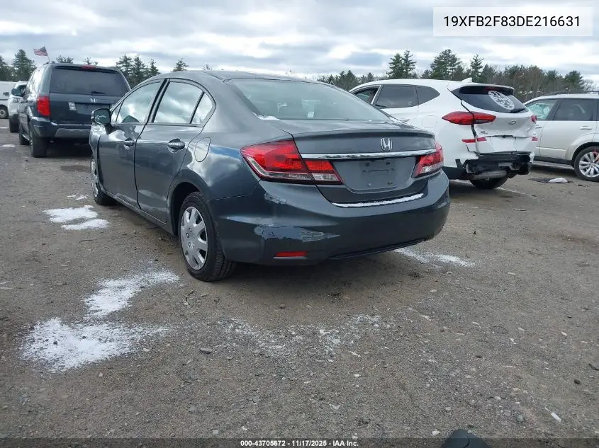 19XFB2F83DE216631 2013 Honda Civic Ex