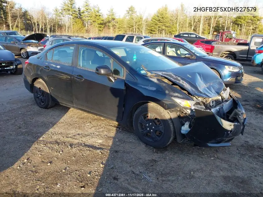 2HGFB2F5XDH527579 2013 Honda Civic Lx