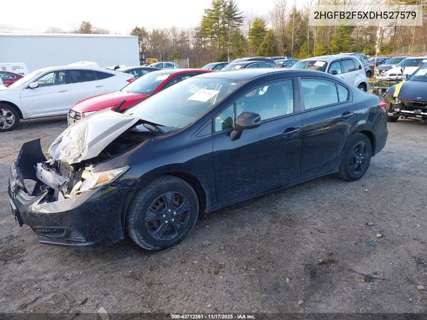 2HGFB2F5XDH527579 2013 Honda Civic Lx