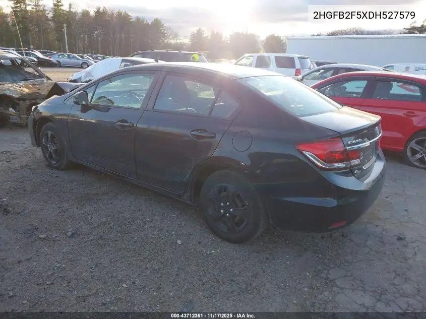 2HGFB2F5XDH527579 2013 Honda Civic Lx