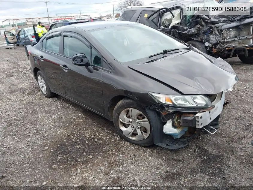 2HGFB2F59DH588308 2013 Honda Civic Lx