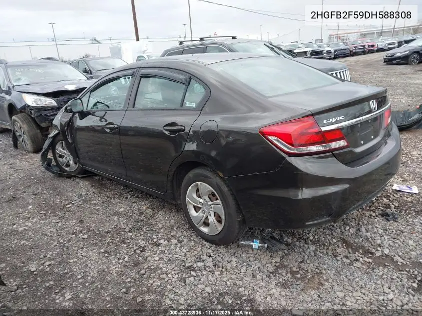 2HGFB2F59DH588308 2013 Honda Civic Lx