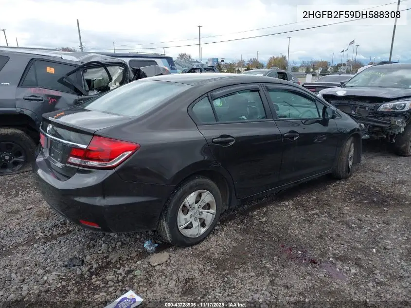 2HGFB2F59DH588308 2013 Honda Civic Lx
