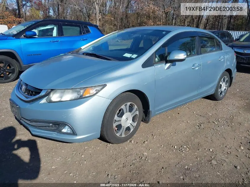 19XFB4F29DE200358 2013 Honda Civic Hybrid