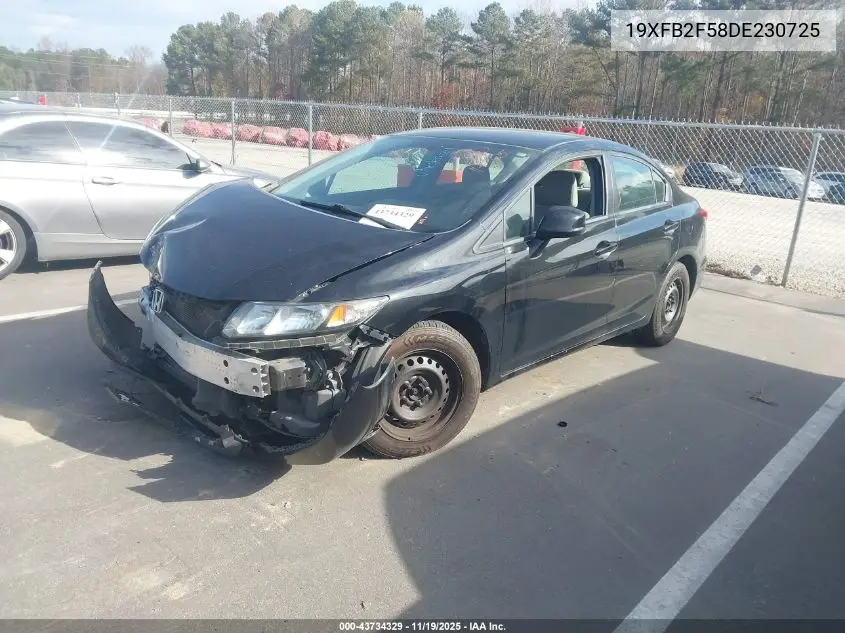 19XFB2F58DE230725 2013 Honda Civic Lx