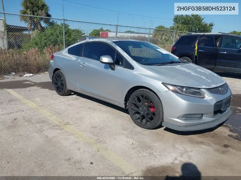 2HGFG3B58DH523124 2013 Honda Civic Lx