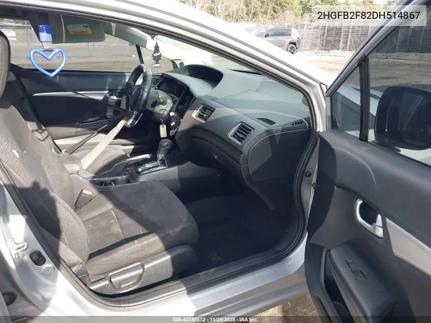 2HGFB2F82DH514867 2013 Honda Civic Ex
