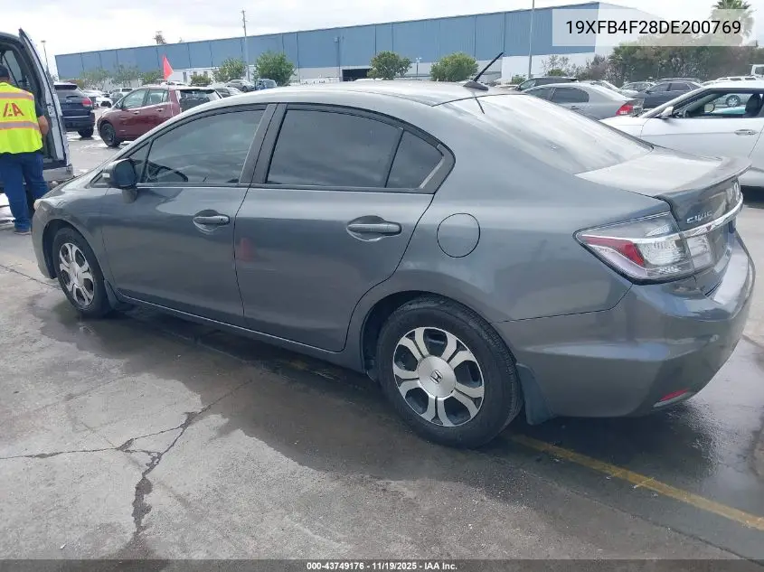19XFB4F28DE200769 2013 Honda Civic Hybrid