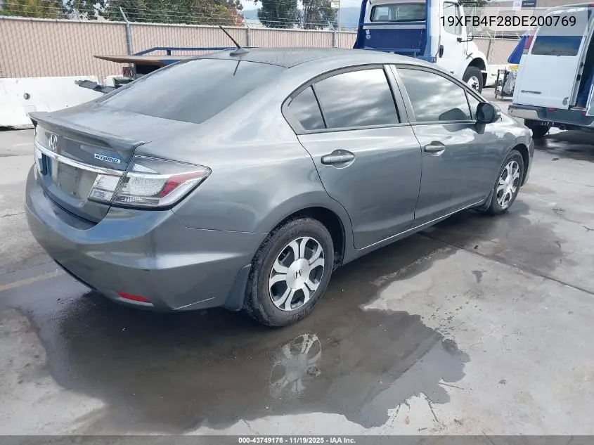 19XFB4F28DE200769 2013 Honda Civic Hybrid