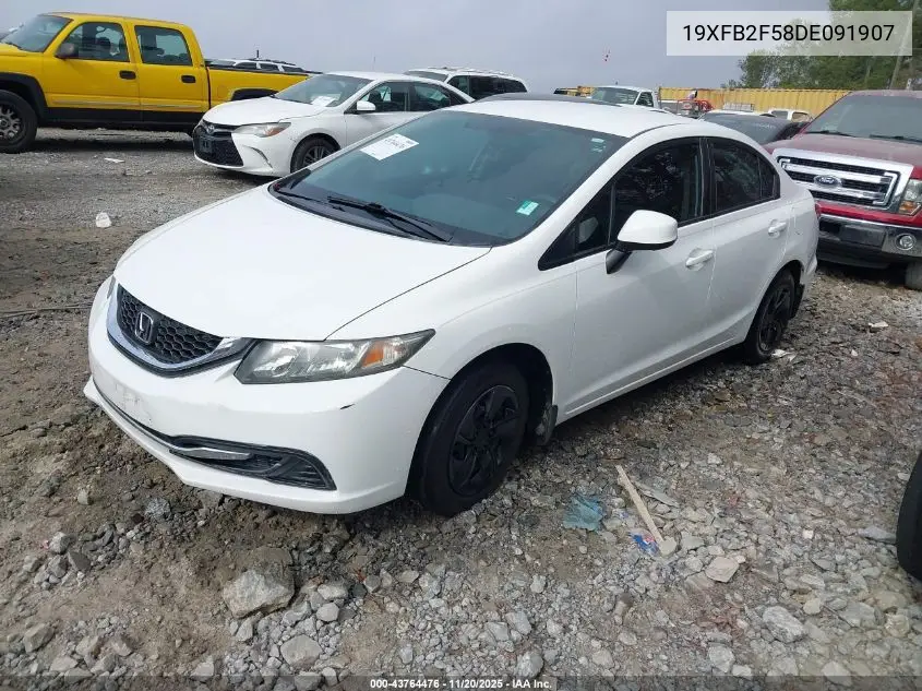 19XFB2F58DE091907 2013 Honda Civic Lx