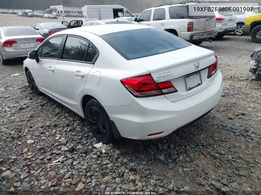 19XFB2F58DE091907 2013 Honda Civic Lx