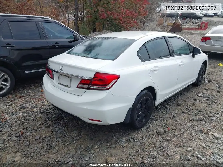 19XFB2F58DE091907 2013 Honda Civic Lx