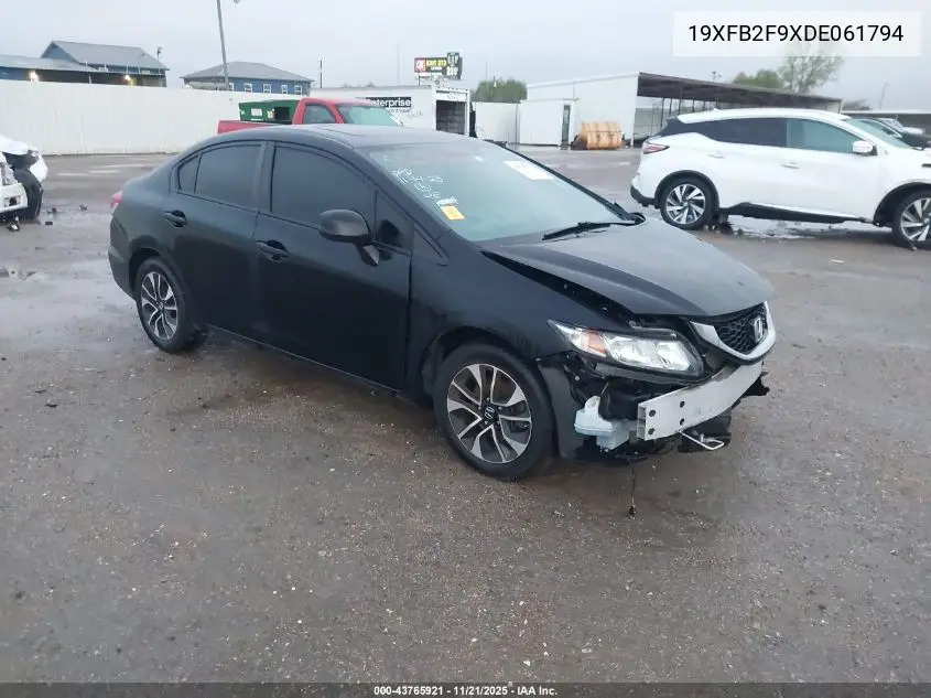 19XFB2F9XDE061794 2013 Honda Civic Ex-L