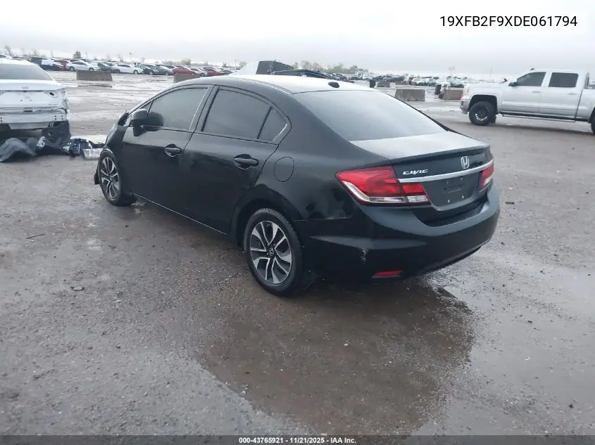 19XFB2F9XDE061794 2013 Honda Civic Ex-L