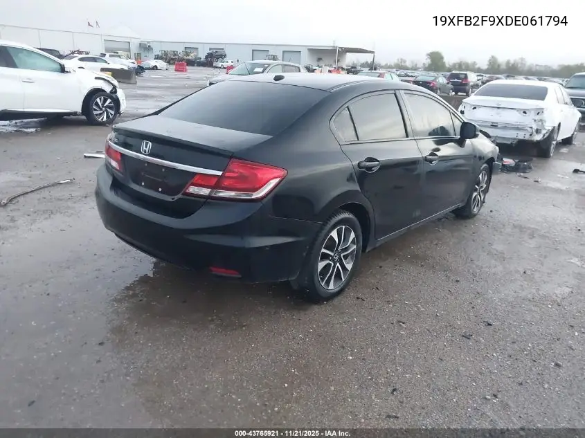 19XFB2F9XDE061794 2013 Honda Civic Ex-L