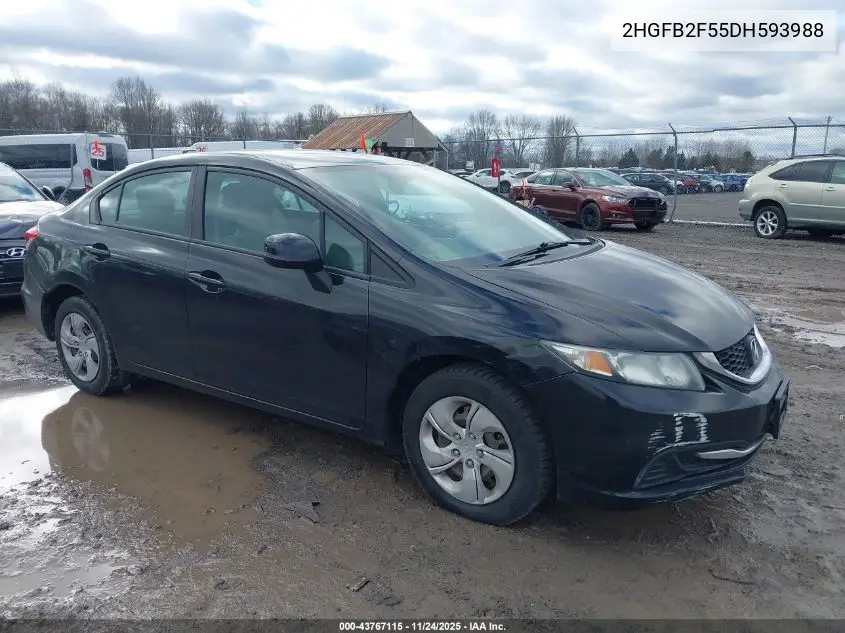 2HGFB2F55DH593988 2013 Honda Civic Lx