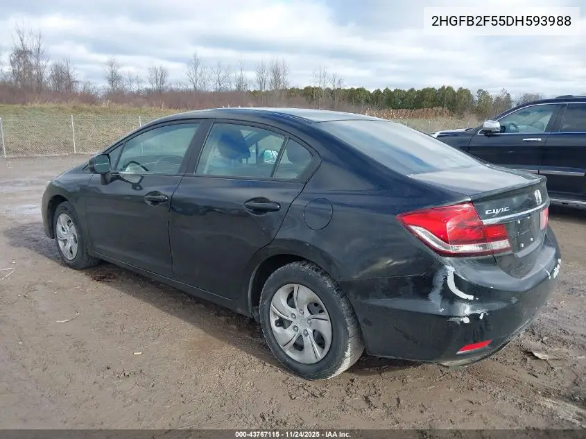 2HGFB2F55DH593988 2013 Honda Civic Lx