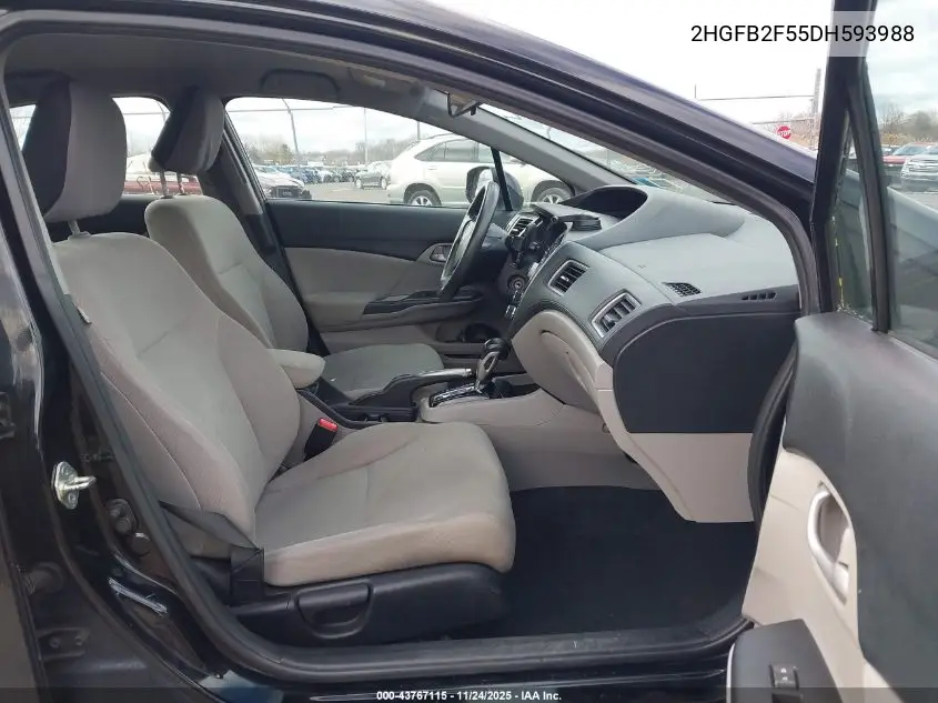 2HGFB2F55DH593988 2013 Honda Civic Lx