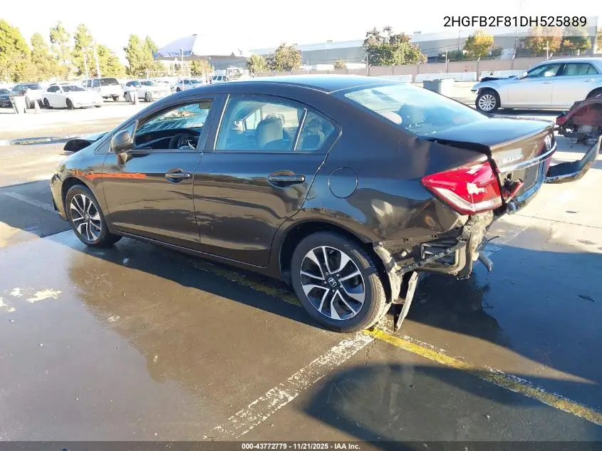 2HGFB2F81DH525889 2013 Honda Civic Ex