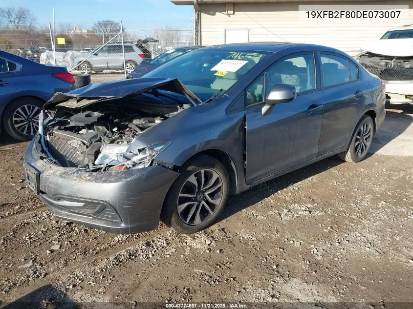 19XFB2F80DE073007 2013 Honda Civic Ex