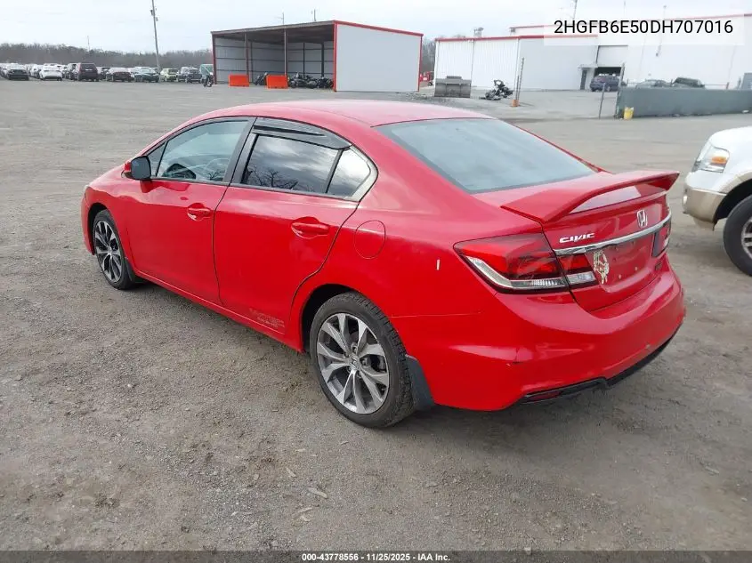 2HGFB6E50DH707016 2013 Honda Civic Si