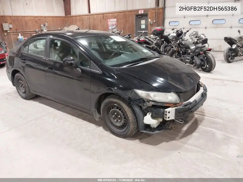 2HGFB2F52DH565386 2013 Honda Civic Lx