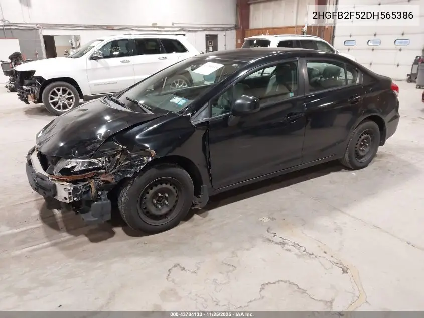 2HGFB2F52DH565386 2013 Honda Civic Lx