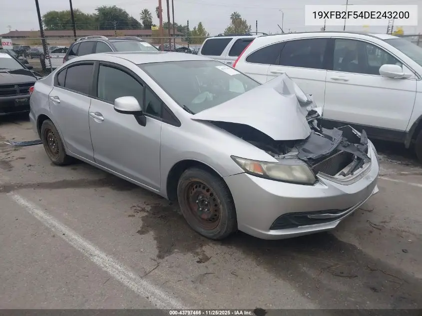 19XFB2F54DE243200 2013 Honda Civic Lx