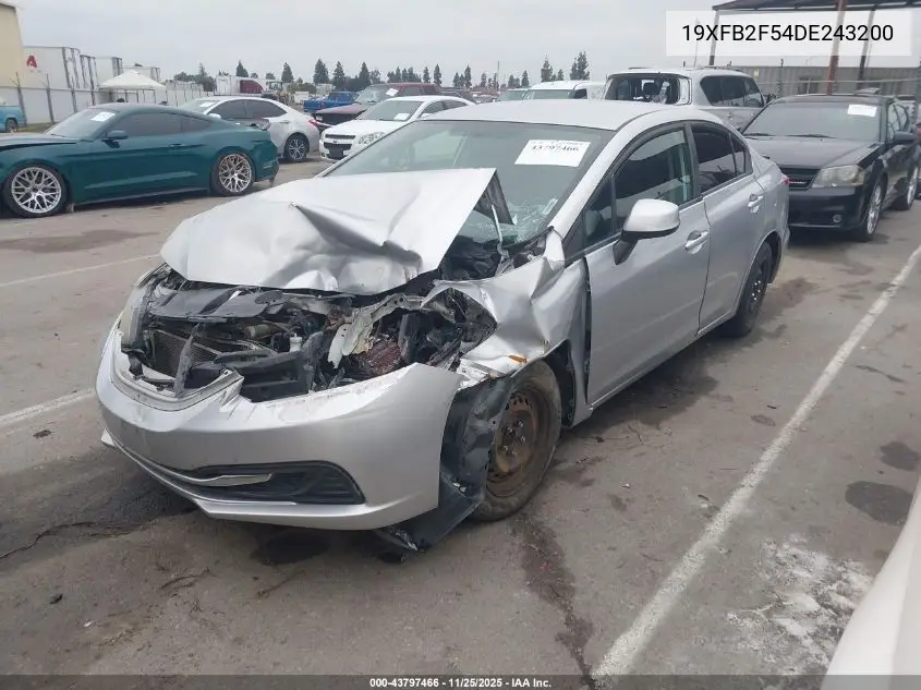 19XFB2F54DE243200 2013 Honda Civic Lx