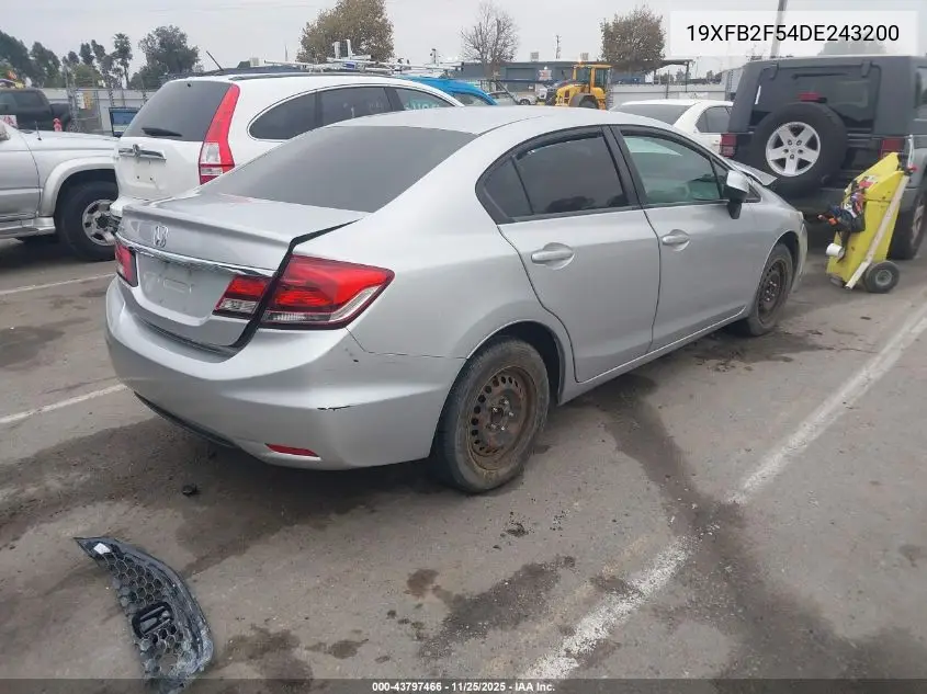 19XFB2F54DE243200 2013 Honda Civic Lx