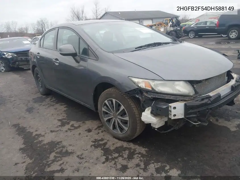 2HGFB2F54DH588149 2013 Honda Civic Lx