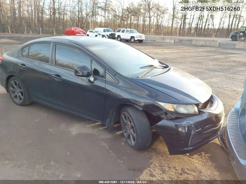 2HGFB2F5XDH516260 2013 Honda Civic Lx
