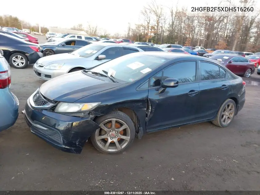 2HGFB2F5XDH516260 2013 Honda Civic Lx