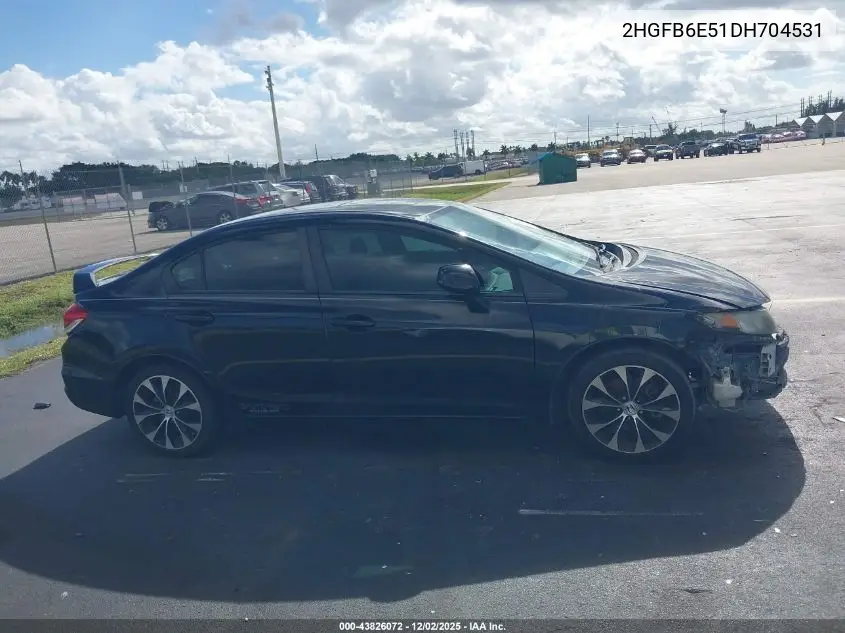 2HGFB6E51DH704531 2013 Honda Civic Si