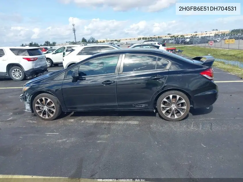 2HGFB6E51DH704531 2013 Honda Civic Si