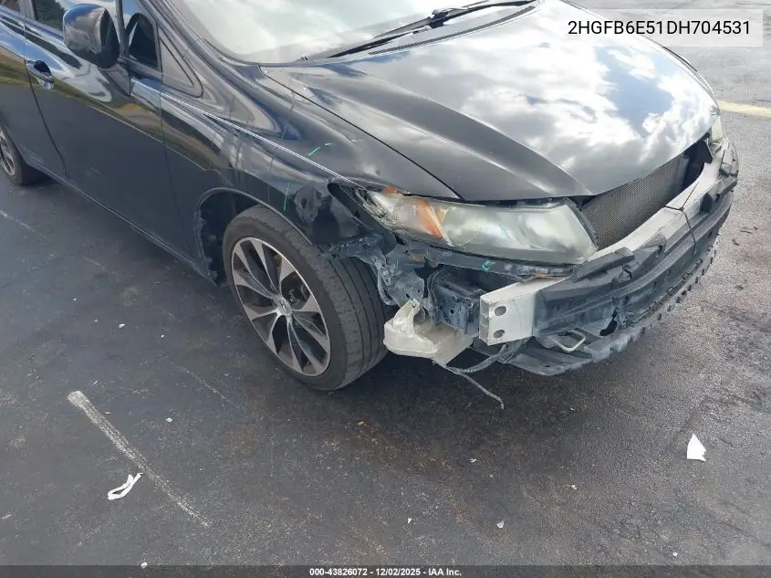 2HGFB6E51DH704531 2013 Honda Civic Si
