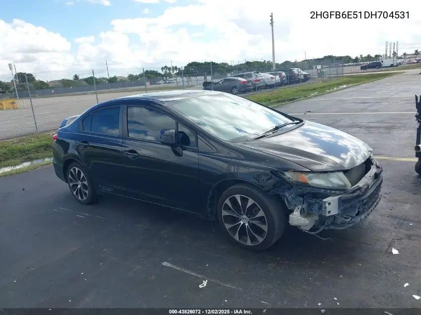 2HGFB6E51DH704531 2013 Honda Civic Si