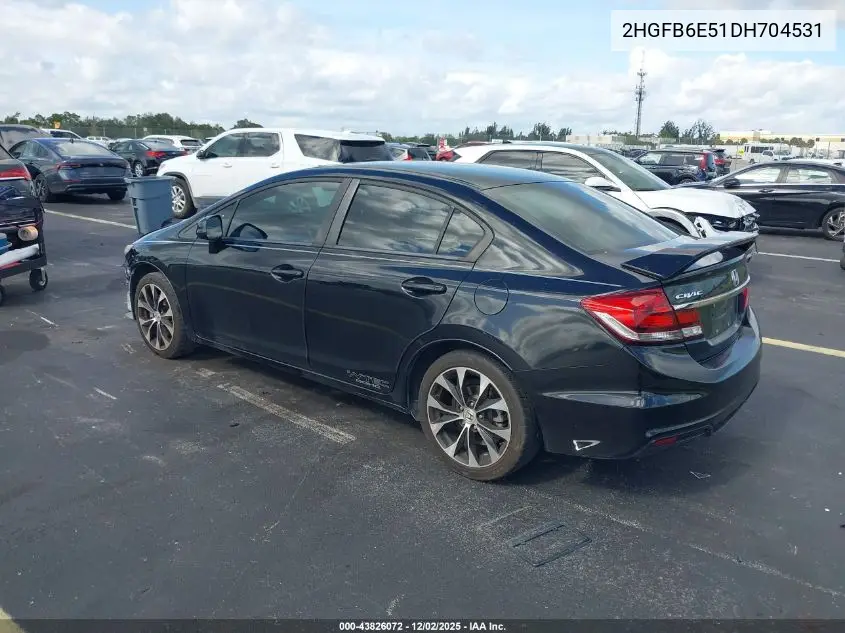 2HGFB6E51DH704531 2013 Honda Civic Si