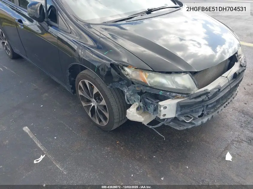 2HGFB6E51DH704531 2013 Honda Civic Si
