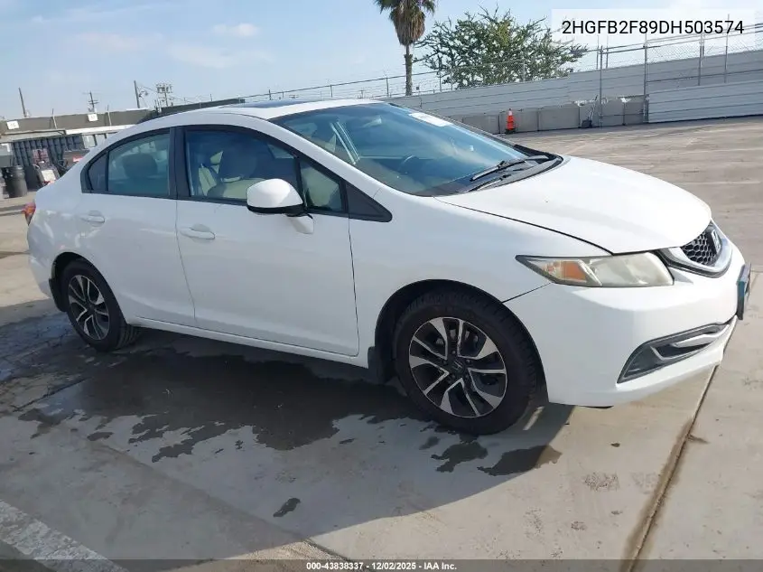 2HGFB2F89DH503574 2013 Honda Civic Ex