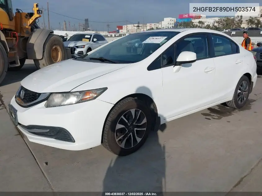 2HGFB2F89DH503574 2013 Honda Civic Ex