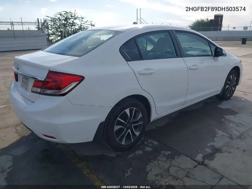2HGFB2F89DH503574 2013 Honda Civic Ex