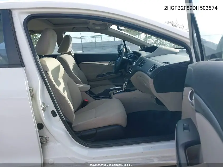 2HGFB2F89DH503574 2013 Honda Civic Ex