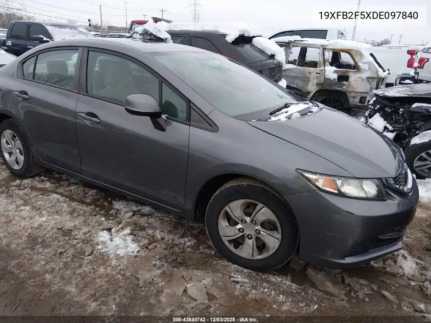 19XFB2F5XDE097840 2013 Honda Civic Lx