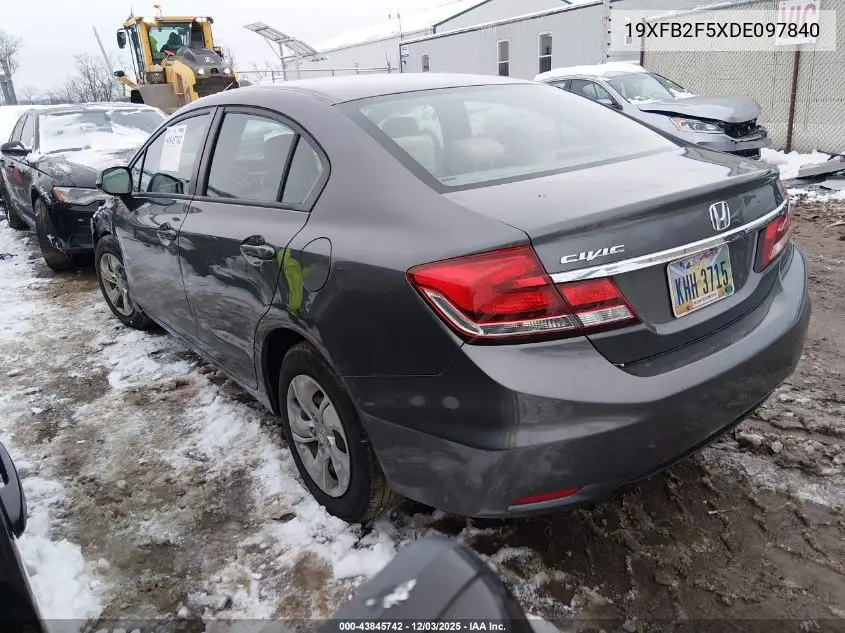 19XFB2F5XDE097840 2013 Honda Civic Lx