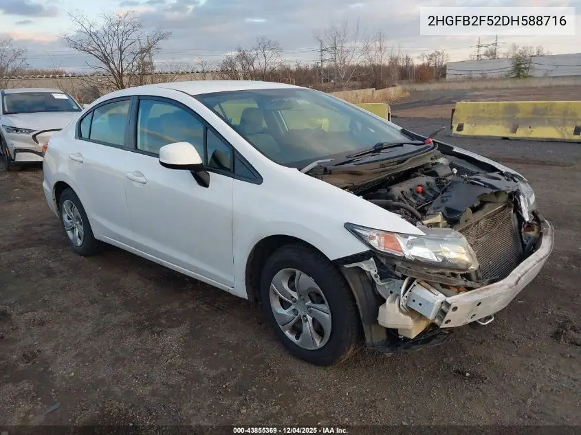 2HGFB2F52DH588716 2013 Honda Civic Lx