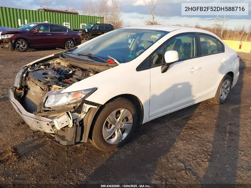 2HGFB2F52DH588716 2013 Honda Civic Lx