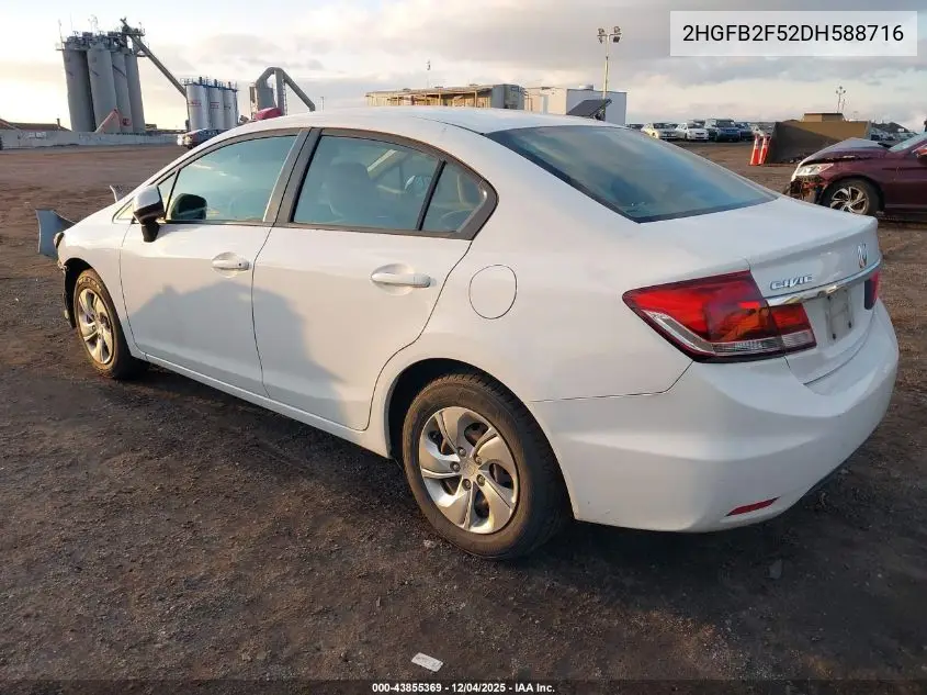 2HGFB2F52DH588716 2013 Honda Civic Lx